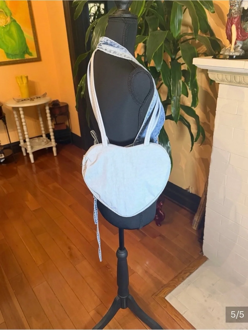 BAGGU Light Blue Heart Tote